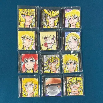 세인트 세이야 EPISODE ZERO 황금 성투사 캔뱃지 세트