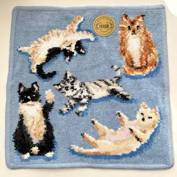 [ 새상품 미사용 ] FEILER 페이러 타월 손수건 마이키툰 고양이