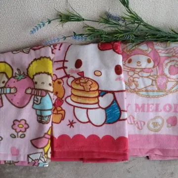 산리오 페이스 타월 세트