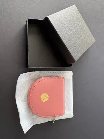 [ 미사용 새상품 ] 황궁 말발굽 모양 동전 지갑 핑크