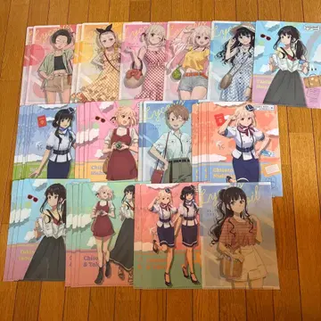 [ 14종 34매 세트 ] 리코리스 코일 로손 콜라보 클리어 파일