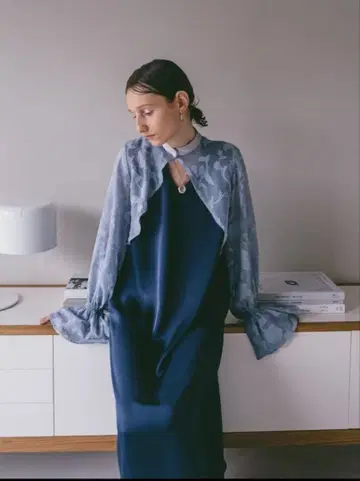 sahara Sheer Jacquard Docking Dress