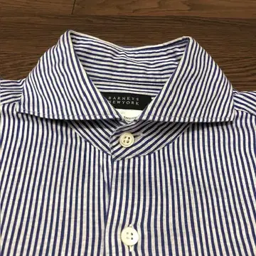바니스뉴욕 긴팔 셔츠 ALBINI 남성용 스트라이프 셔츠 S