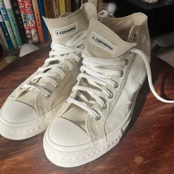CONVERSE 화이트 하이컷 스니커즈