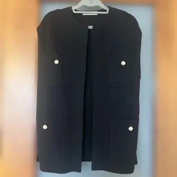 [컨디션 최상] UNFILO 펄 버튼 니트 베스트