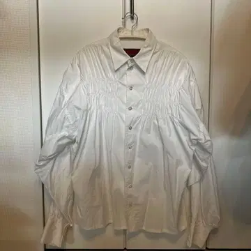 Christopher nemeth 개더 긴팔 셔츠