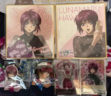 건담 SEED FREEDOM 메모리 CAN배지 색지 루나마리아