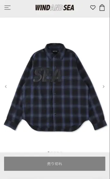 WIND AND SEA Ombre Plaid Nel Shirt