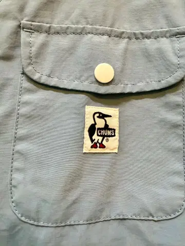 CHUMS 스카이블루 후드 부착 자켓
