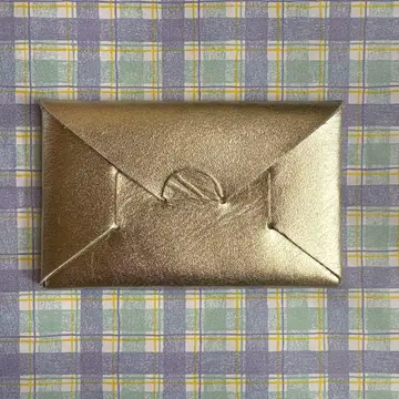 골드 봉투형 명함지갑