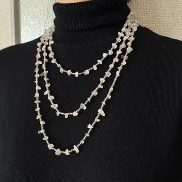 로즈쿼츠 롱 목걸이