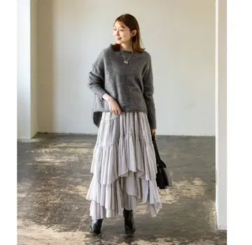 CASA FLINE 코튼 캉캉 스커트 NOBLE 별주 색상