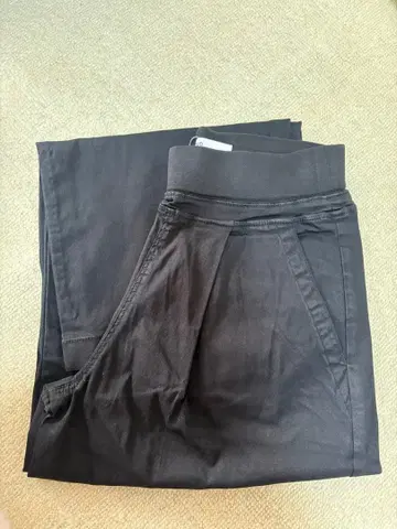 LASUD 밀리터리 블랙 와이드 팬츠