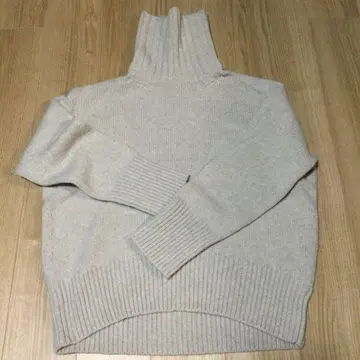 GALERIE VIE 파인 울 터틀넥 니트 라이트 그레이 M