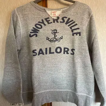 DENIM DUNGAREE 맨투맨 여성용 트레이닝복 구제 의류