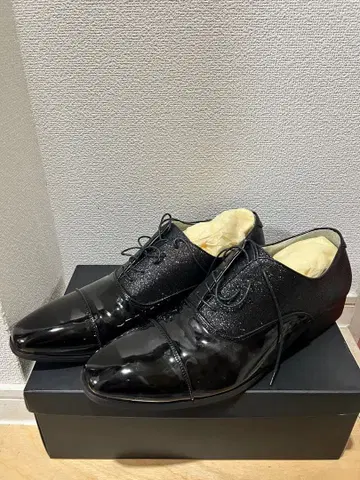 블랙 남성용 드레스 슈즈 28cm