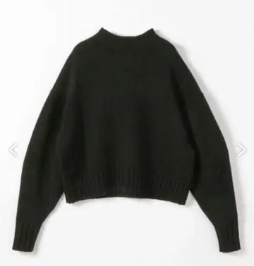 MACPHEE 라무 캐시미어 빌드넥 풀오버 블랙 캐시미어 혼방