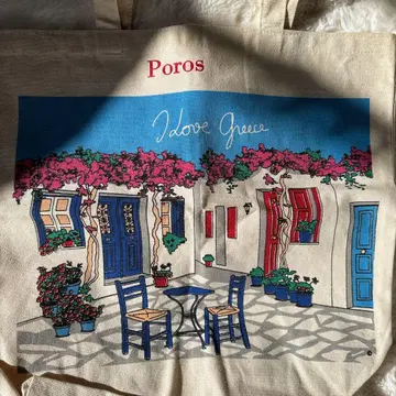 산토리니섬 에코백 토트백