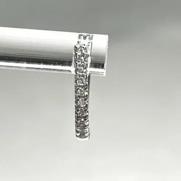 고품질 큐빅 지르코니아 실버 925 후프 귀걸이 U자형