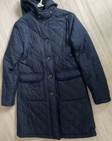 MACKINTOSH 매킨토시 퀼팅 코트 보아 네이비