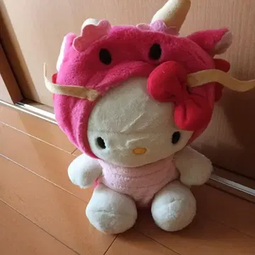 헬로키티 스트로베리 모자 봉제 인형