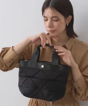 OPAQUE.CLIP 2WAY 퀼팅 미들 토트백