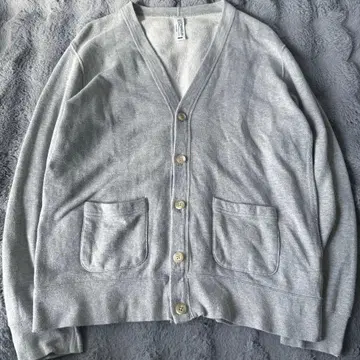 LOOPWHEELER x BEAMS 그레이 맨투맨 가디건 L 사이즈