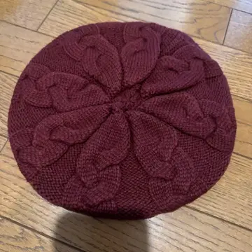 RUBY GALLERY 레드 니트 베레모