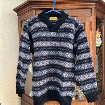 Paul Stuart 숄카라 울 스웨터 남성용 새상품