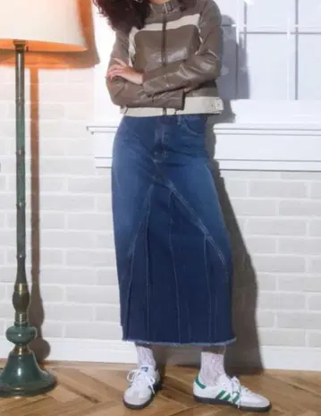 atmospink 페이크 레더 자켓