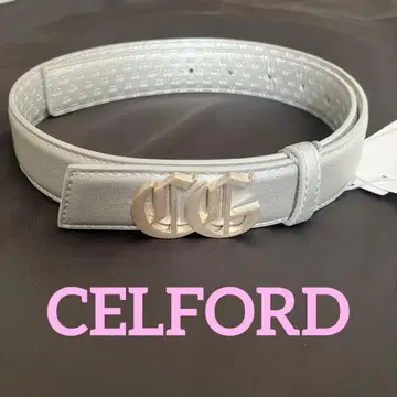 택 포함 새상품 CELFORD 로고 버클 벨트 정가: 7700엔