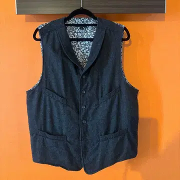 ENGINEERED GARMENTS L 사이즈 베스트 다크 그레이