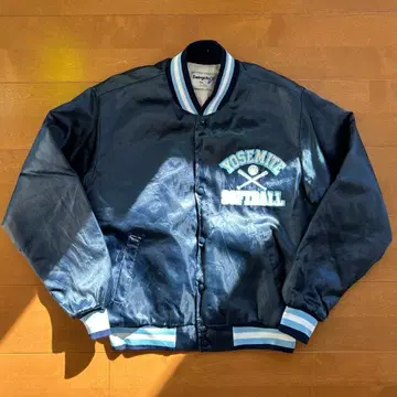 [파격] 80s 빈티지 바시티 자켓 USA제 충전솜 베이스볼 디자인