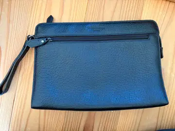 HARDY AMIES 하디 에이 미스 가죽 천연 가죽 클러치백 세컨드