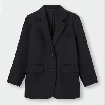 택 포함 미사용품 GU 오버 사이즈 테일러드 자켓 XXL 블랙