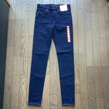 유니클로 히트텍 울트라 스트레치 하이 라이즈 청바지 허리 27