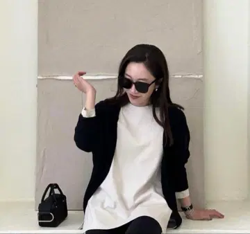 새상품 YONFA YONFA 홀가먼트 돌먼 가디건 블랙