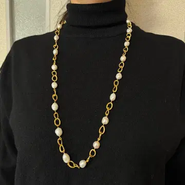 담수 진주 롱 목걸이