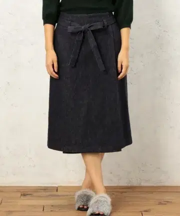 르 그라지크 LE GLAZIK CB 데님 랩스커트 36