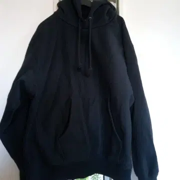 GU 블랙 헤비웨이트 빅 후드티 L