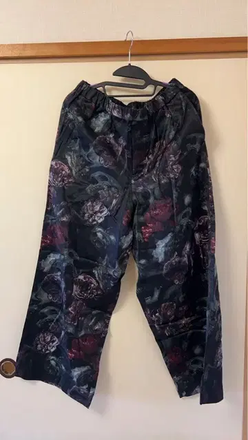 LAD MUSICIAN 스컬 패턴 새틴 팬츠