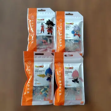 nanoblock 드래곤볼 Z 드래곤볼 슈퍼 4개 세트