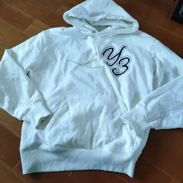 Y-3 화이트 후드 부착 후드티