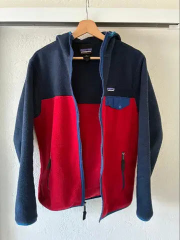 patagonia 플리스 자켓 XS 네이비/레드
