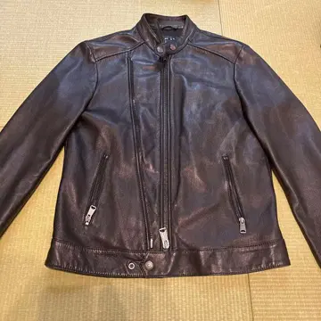 REPLAY 블랙 가죽 자켓 M