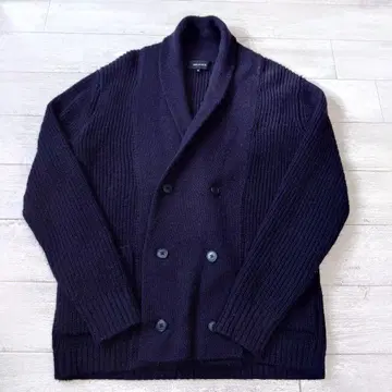 SHIPS JET BLUE 더블 브레스티드 가디건 M