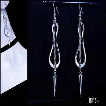 1005 실버 개성있는 귀걸이 실버 고딕 귀찌 빅 사이즈