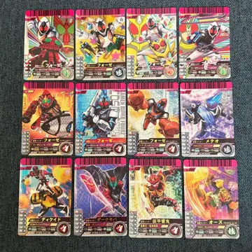 가면라이더 캐릭터 카드 12장 세트 간바라이드