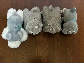 개 모양 봉제 인형 4개 세트