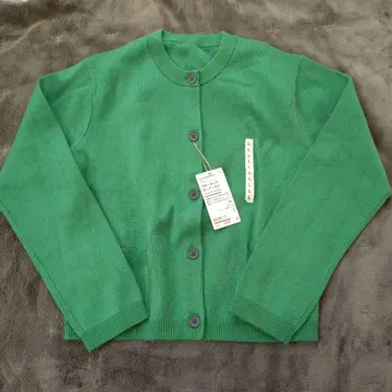 무인양품 택 포함 미사용 새상품 워셔블 니트 긴팔 가디건
